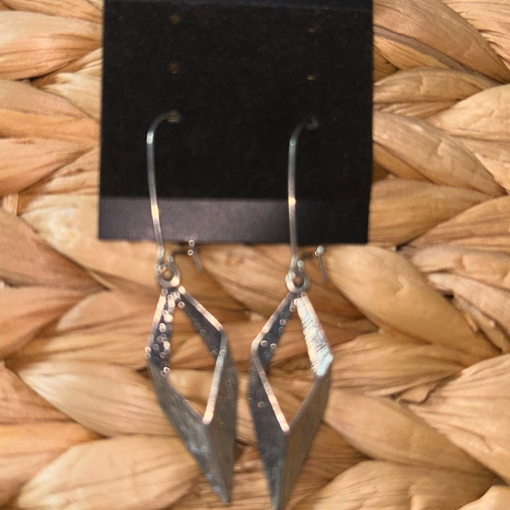 Elegant Silver Geometric Earrings
